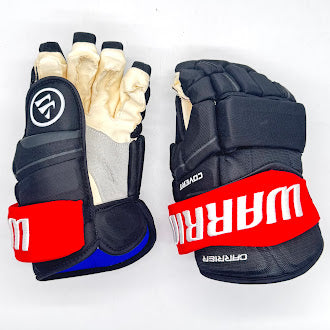 Warrior Covert QRE Pro – Gant d'occasion NHL Pro Stock – William Carrier (noir/rouge)